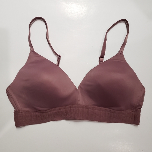 Victoria's Secret Pink Everywhere Wireless Lightly Lined Bra, 36B pink mauve - Picture 2 of 15